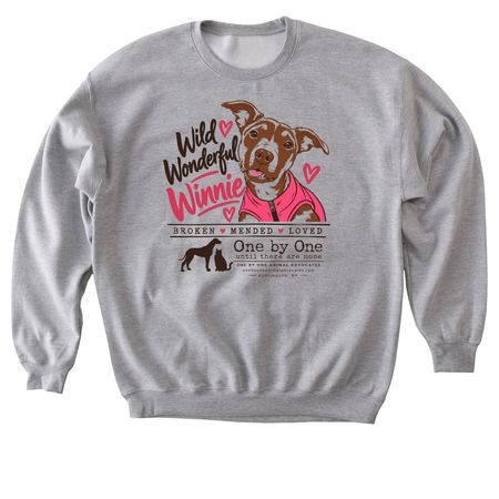 Wild Wonderful Winnie, a Sport Grey Softstyle Crewneck Sweatshirt