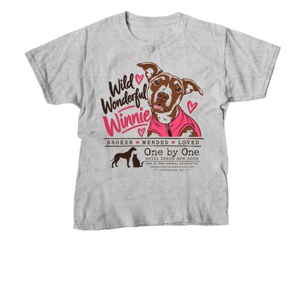 Wild Wonderful Winnie, a Sport Grey Youth Unisex Tee