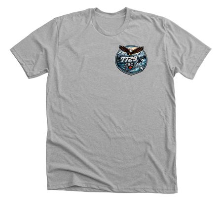 7729 BC - Ask me what it means, a Athletic Heather Premium Unisex Tee