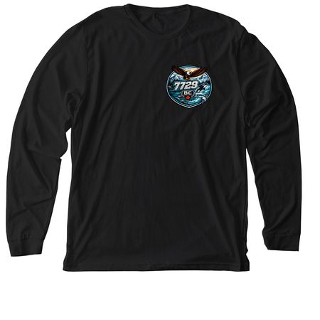 7729 BC - Ask me what it means, a Solid Black Blend Premium Long Sleeve Tee