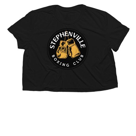 SBC WOMEN'S LINE, a Black Women?s Flowy Cropped Tee