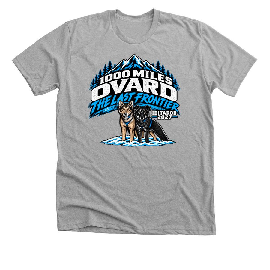 Ovard The Last Frontier, a Athletic Heather Premium Unisex Tee