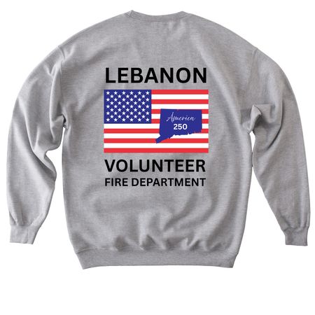 LVFD America 250, a Sport Grey Softstyle Crewneck Sweatshirt