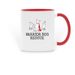 WDR/HASRA Mug, a Red Two-Tone Ceramic Mug