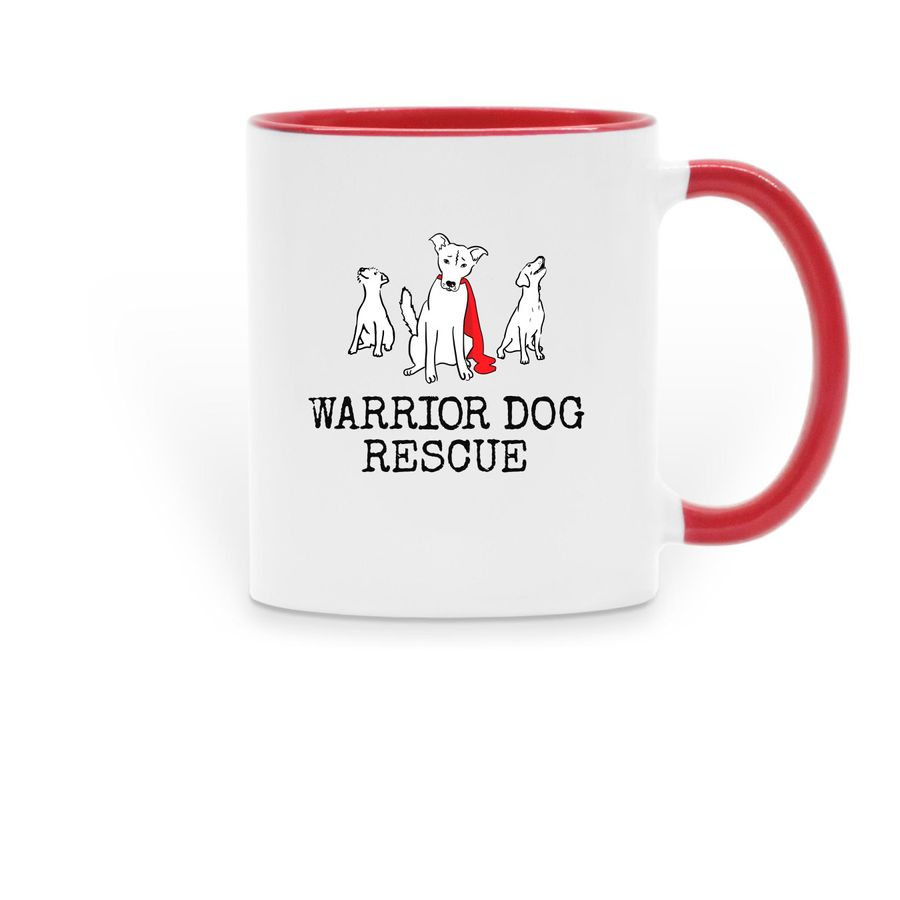 WDR/HASRA Mug, a Red Two-Tone Ceramic Mug