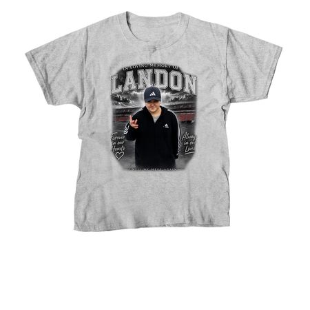 The Forever In Our Hearts Collection, a Sport Grey Youth Unisex Tee
