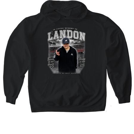 The Forever In Our Hearts Collection, a Black Gildan Softstyle Pullover Hoodie