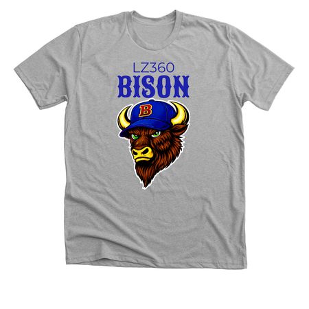 Bison shirt 1, a Athletic Heather Premium Unisex Tee