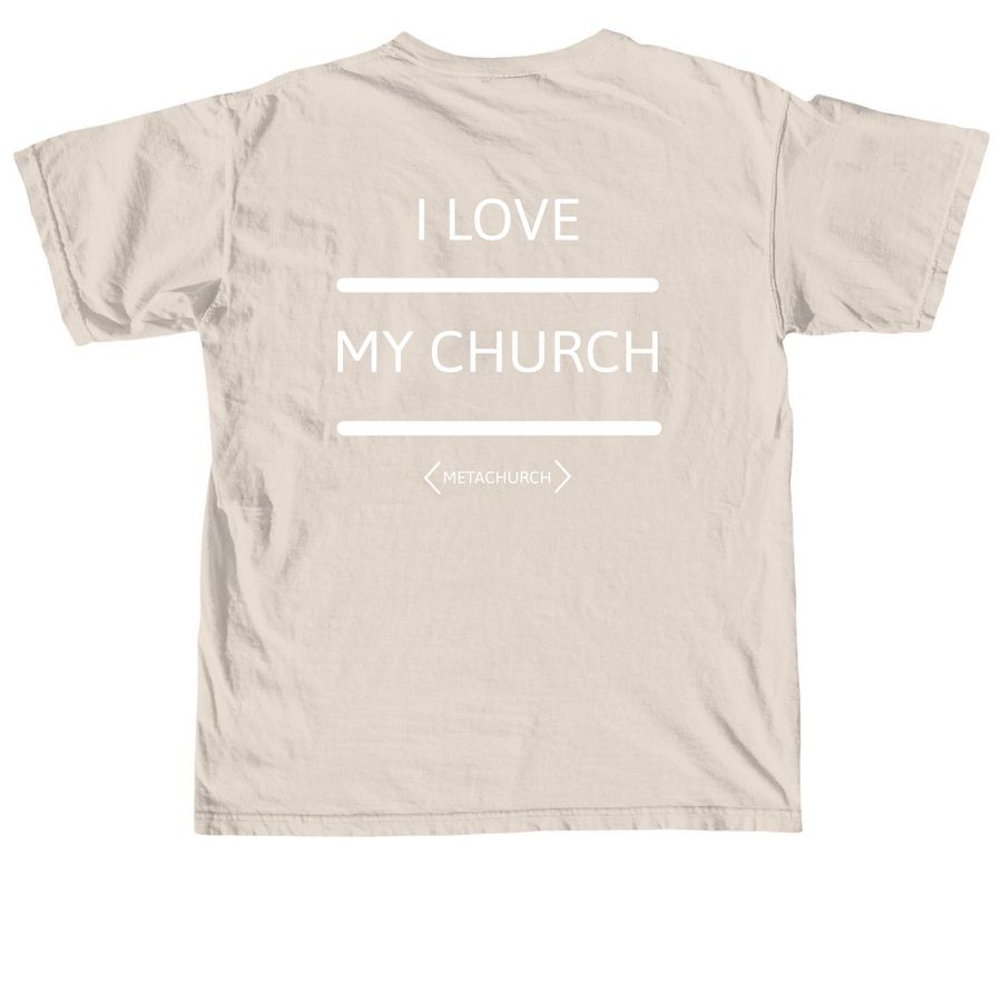 META MERCH, a Ivory Comfort Colors Unisex Tee (back-view)