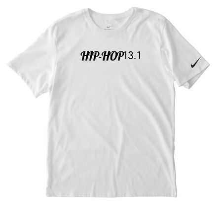 Core Monogram half marathon Tops, a White Nike Dri-FIT Jersey Blend Performance Tee