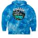 Krusty/Hippy-Van&nbsp;, a Aqua Blue Tie Dye Pullover Hoodie