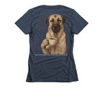 The Fu*k, a Midnight Navy Women's Slim Fit Tee (back-view)