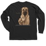 The Fu*k, a Black Classic Long Sleeve Tee (back-view)
