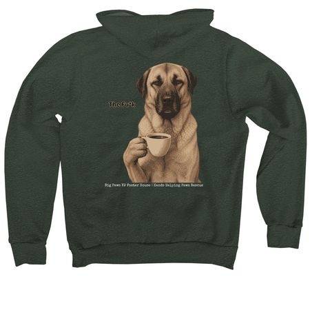 The Fu*k, a Heather Forest Premium Pullover Hoodie