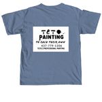 TETO Painting, a Blue Jean Comfort Colors Unisex Tee (back-view)