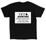 TETO Painting, a Black Classic Unisex Tee (back-view)