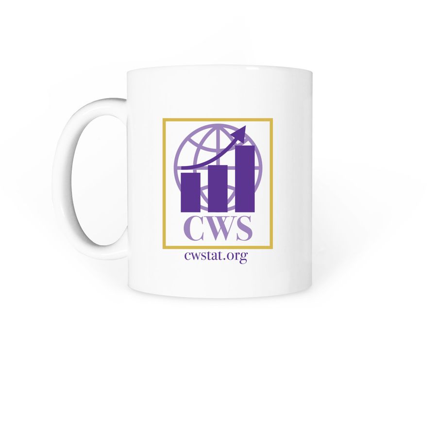 CWS mug, a White Coffee Mug (back-view)