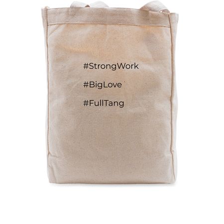 Totes. Totally!, a Natural Recycled Cotton Tote Bag (back-view)