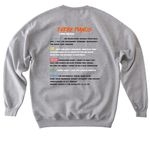 AM Three Pianos Long Beach, a Sport Grey Softstyle Crewneck Sweatshirt (back-view)