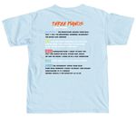 AM Three Pianos Long Beach, a Chambray Comfort Colors Unisex Tee (back-view)