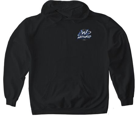 Wattwrld, a Black Gildan Softstyle Pullover Hoodie