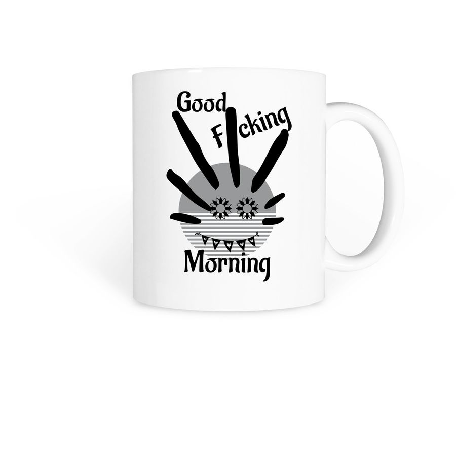 Good F Morning, a White Coffee Mug
