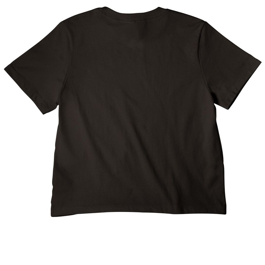 Bruno's Garage Shirts, a Black Women's Heavyweight Tee (back-view)