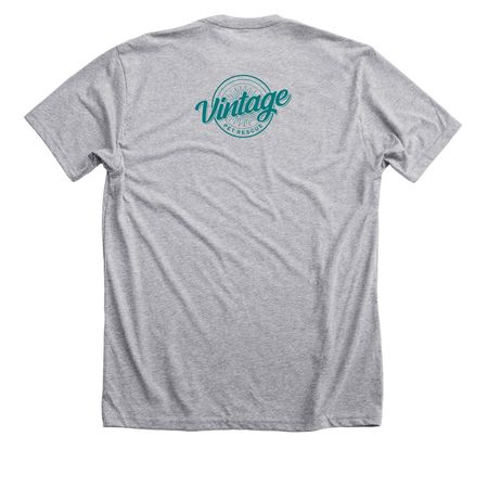 Adopt a Vintage Dog, a Athletic Heather Premium Unisex Tee (back-view)