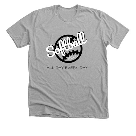 Softball Tournament, a Athletic Heather Premium Unisex Tee