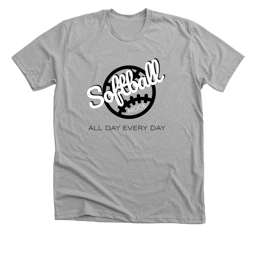 Softball Tournament, a Athletic Heather Premium Unisex Tee
