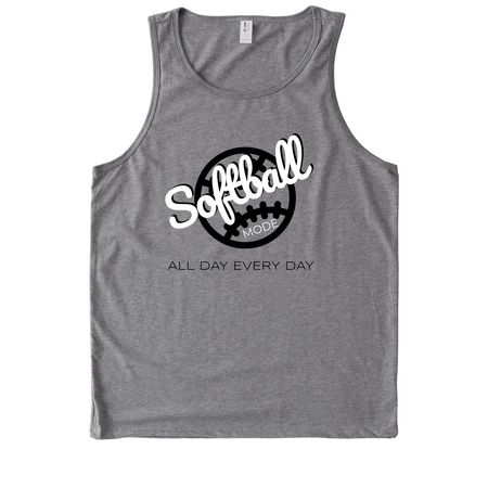 Softball Tournament, a Aluminum Grey Allmade Eco Triblend Tank