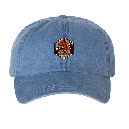 2026 GPCA National Logo Hats, a Royal Blue Printed Pigment Dye Baseball Cap