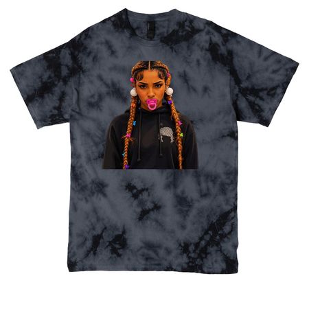 Miamor - Kenzo Sojo, a Black Crystal Tie Dye Tee