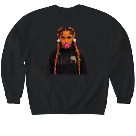 Miamor - Kenzo Sojo, a Black Softstyle Crewneck Sweatshirt