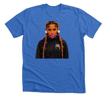 Miamor - Kenzo Sojo, a Heather True Royal Premium Unisex Tee