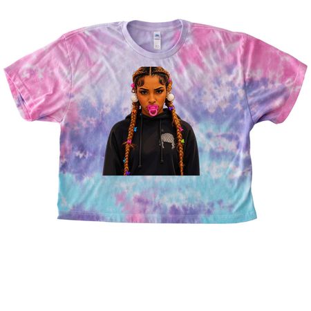 Miamor - Kenzo Sojo, a Cotton Candy Women's Tie Dye Cropped Tee