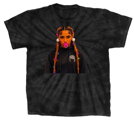 Miamor - Kenzo Sojo, a Black Classic Tie Dye Tee