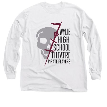 Wylie Theatre Long Sleeve Tshirt, a White Classic Long Sleeve Tee
