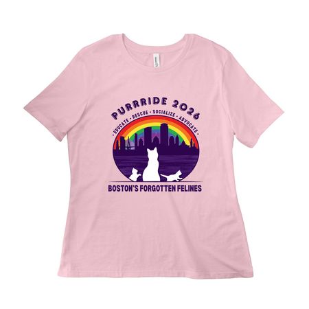 Purrride 2026, a Pink Women?s Relaxed Cotton Tee