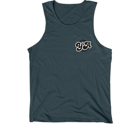 Young & Free&nbsp;, a Dark Grey Premium Cotton Tank