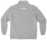 Movember athletic collection, a Dark Grey Heather Nike Club Fleece Half Zip Pullover (back-view)