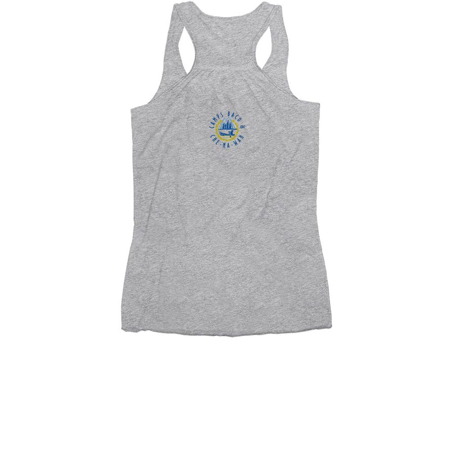 Campfire 4 Lamps&nbsp;, a Athletic Heather Women's Racerback (back-view)