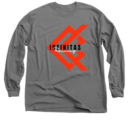 Red, Black and White Series, a Charcoal Classic Long Sleeve Tee