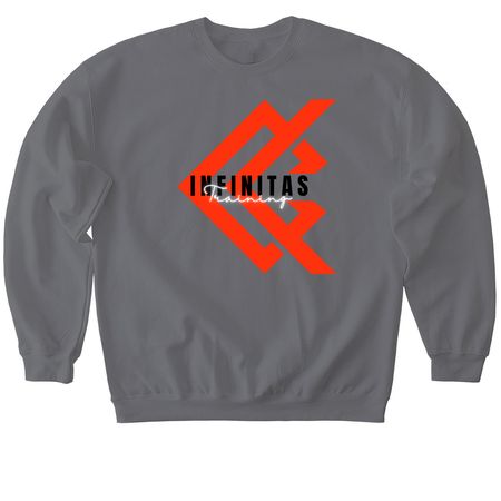 Red, Black and White Series, a Charcoal Softstyle Crewneck Sweatshirt