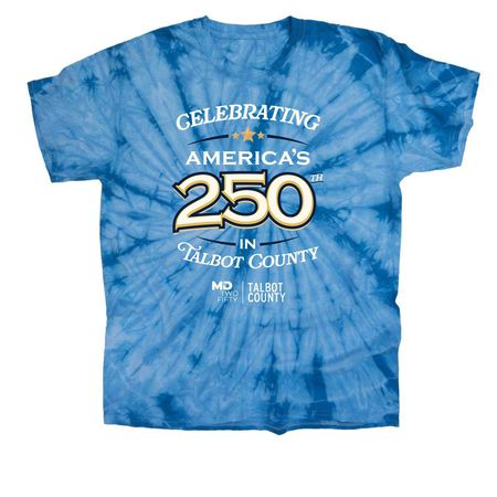Talbot250 Commemorative T-Shirt, a Baby Blue Classic Tie Dye Tee