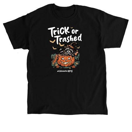 Halloween Trashed Panda, a Black Classic Unisex Tee