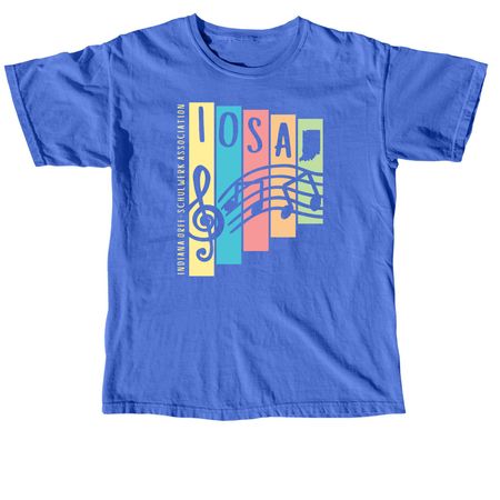 Adult, a Flo Blue Comfort Colors Unisex Tee