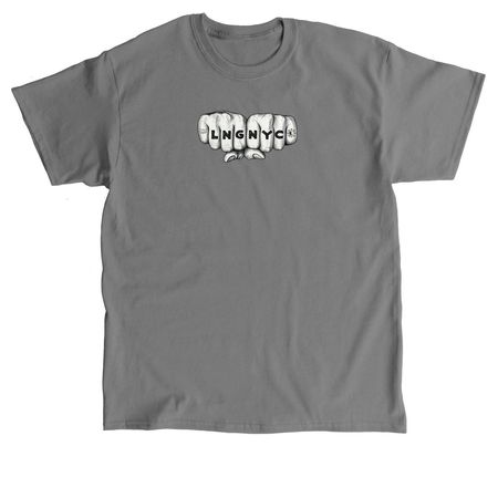 LNGNYC Knuckle Tat, a Charcoal Classic Unisex Tee