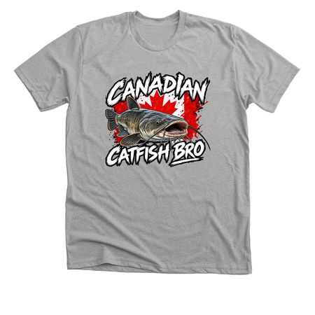 The Canadian Catfish Tee, a Athletic Heather Premium Unisex Tee
