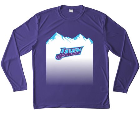 NYC Jawn Jersey Active (Limited Time Only), a Purple Unisex Performance Long Sleeve Tee